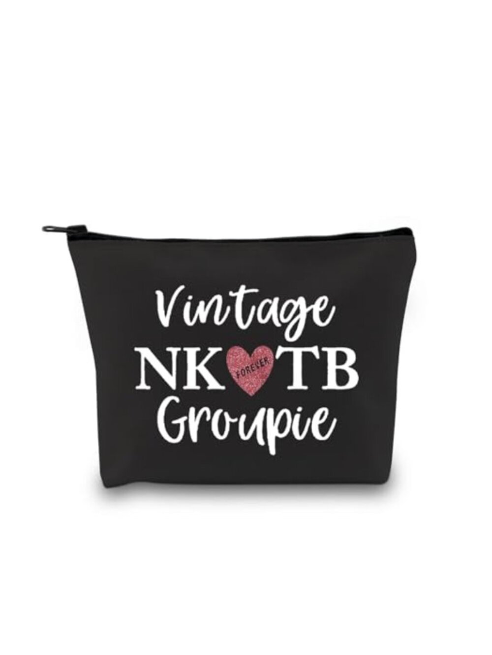 Canvas Cosmetic Bag Zipper Pouch Music Band Fan Gift Makeup Travel Toiletry